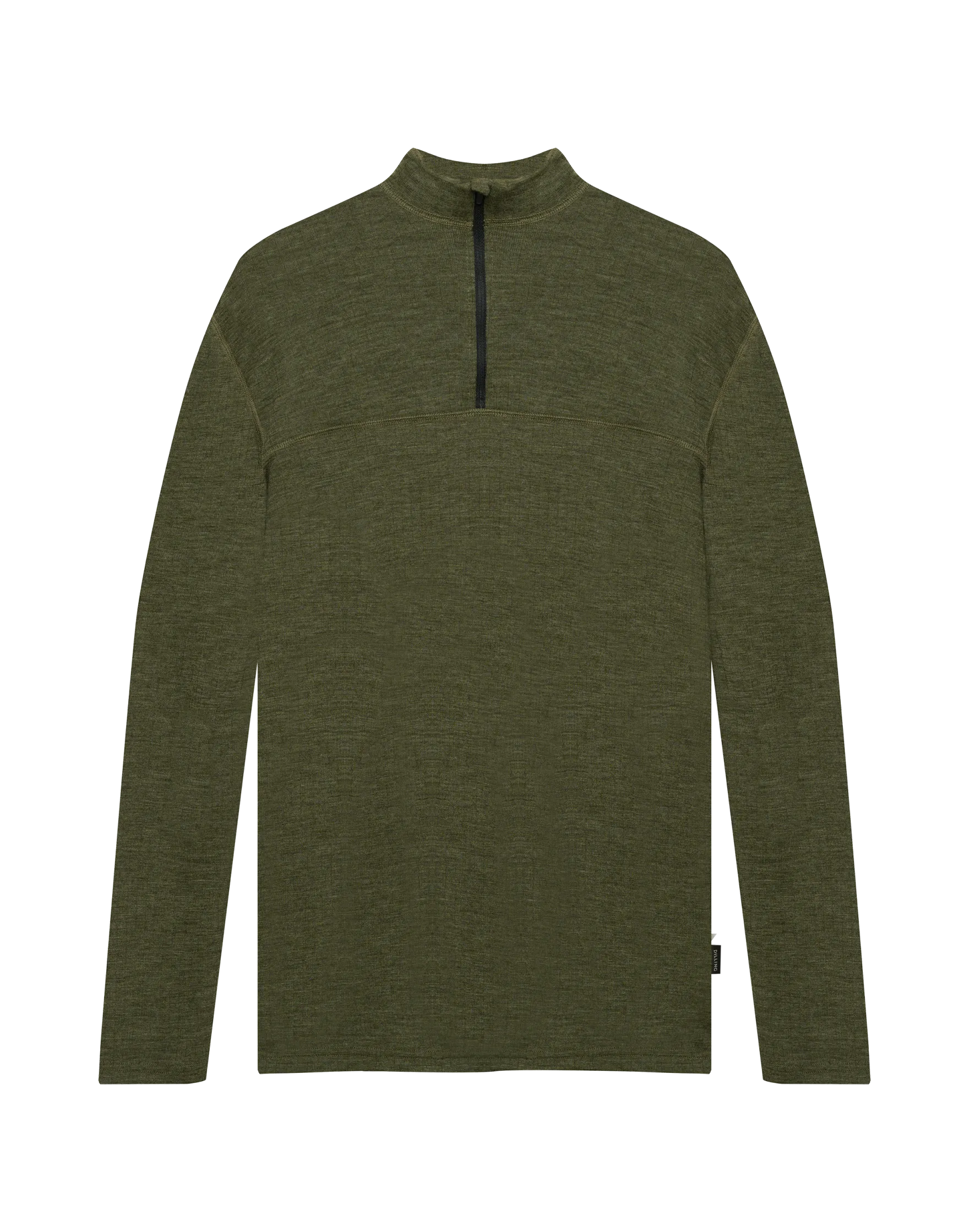 Bluse med half-zip til mænd