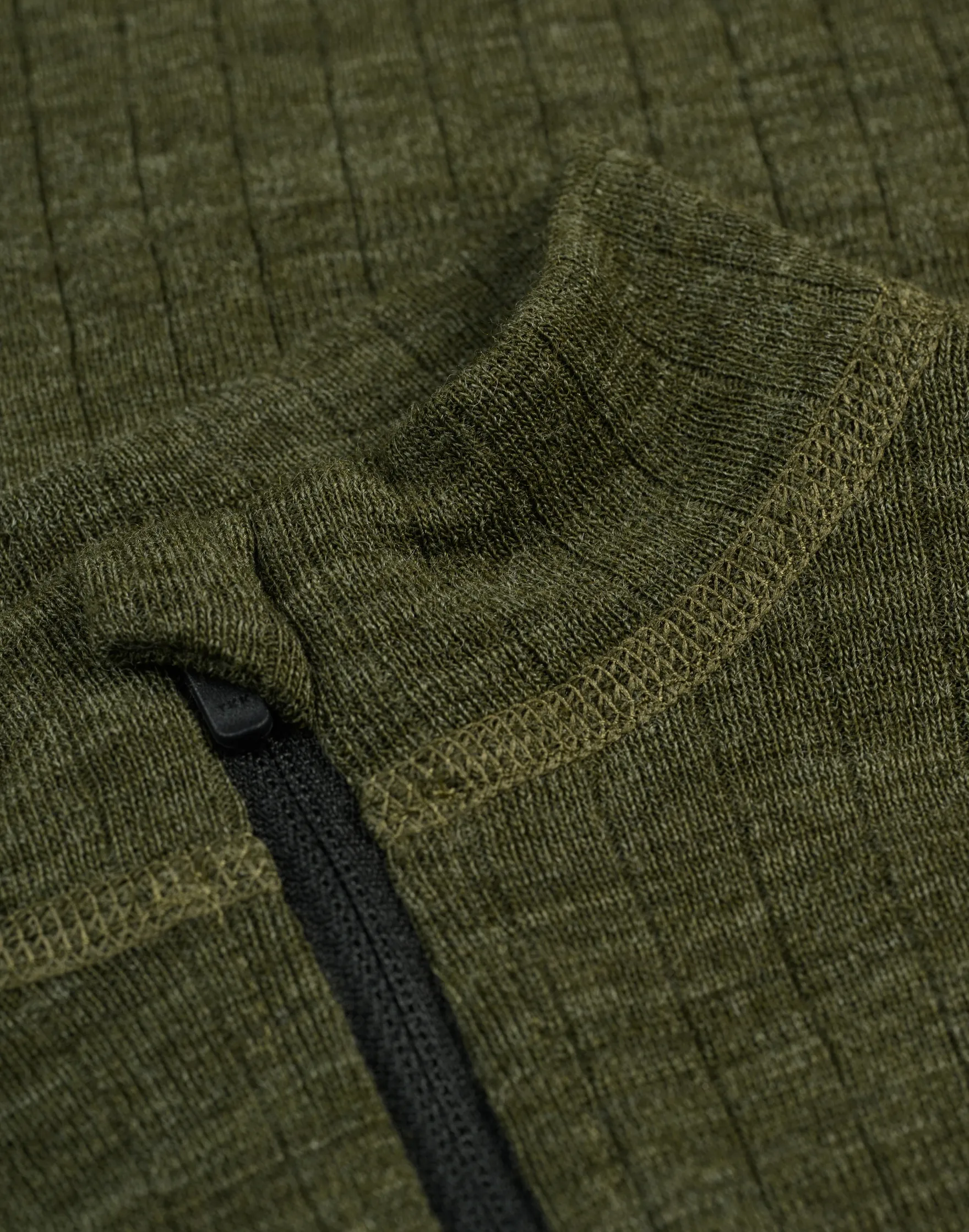 Bluse med half-zip til mænd