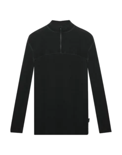 Bluse med half-zip til mænd