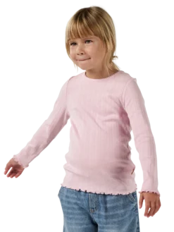 Bluse med hulmønster i bomuld