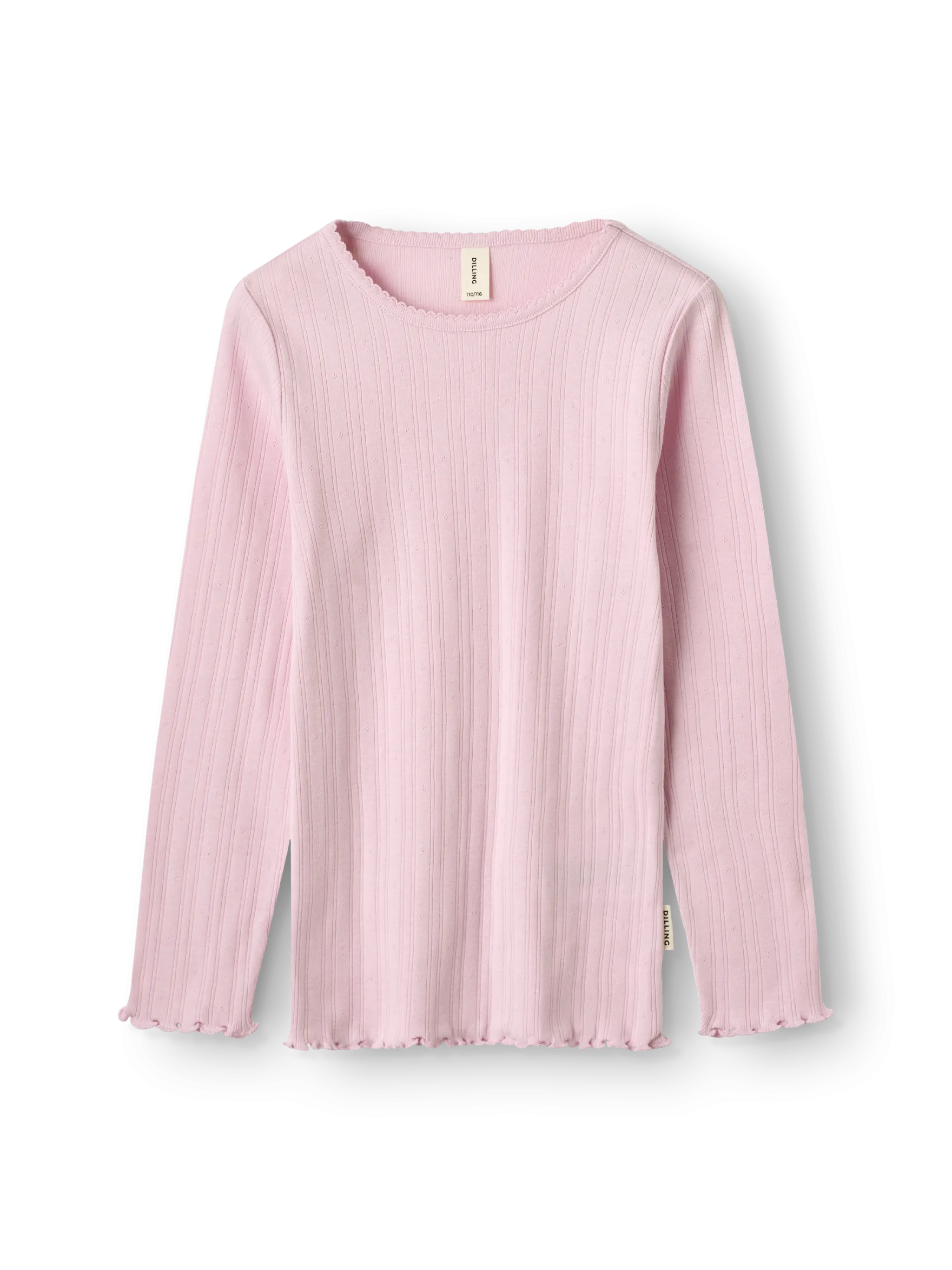 Bluse med hulmønster i bomuld