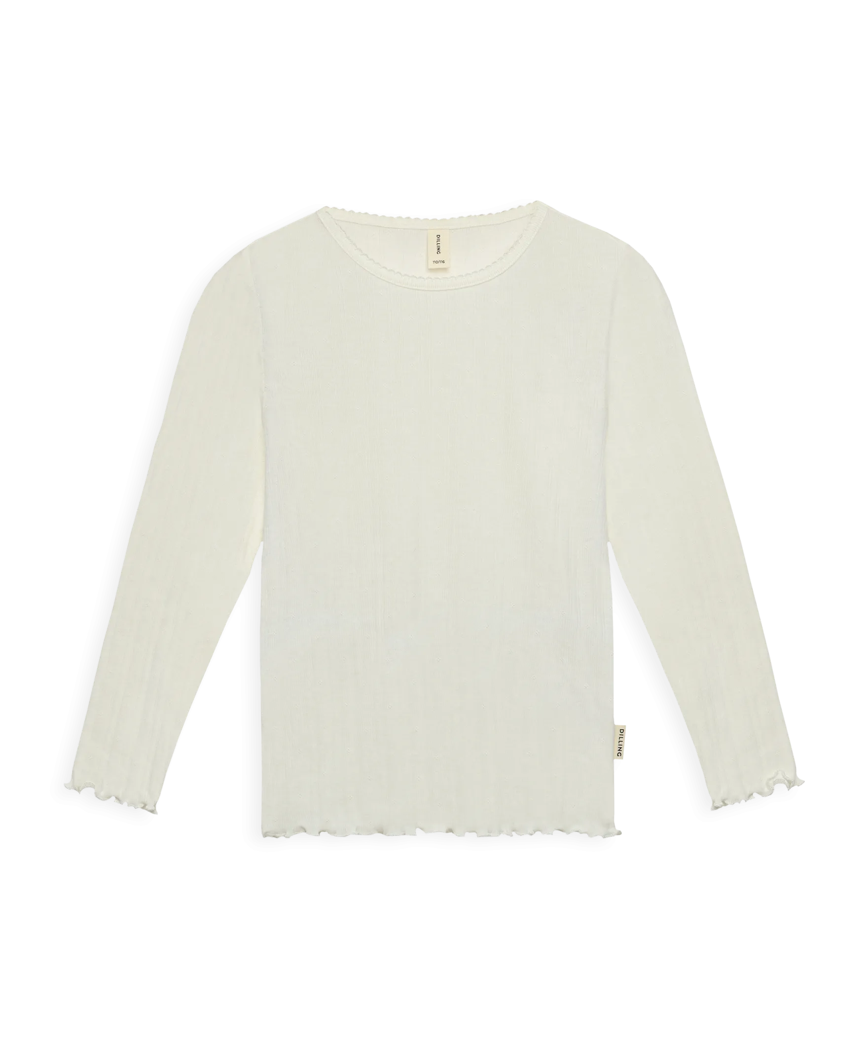 Bluse med hulmønster i bomuld