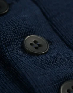 Bluse med knapper i merinould til børn