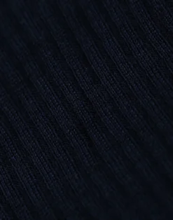 Bluse med knapper i merinould til mænd