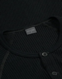 Bluse med knapper i merinould til mænd