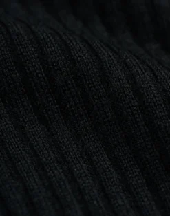 Bluse med knapper i merinould til mænd