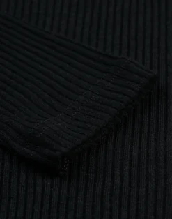 Bluse med knapper i merinould til mænd