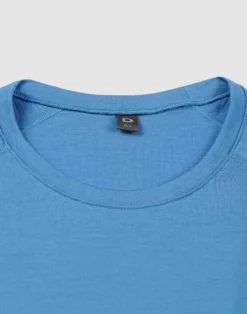 Bluse med lange ærmer i merinould til mænd