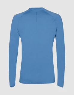 Bluse med lange ærmer i merinould til mænd