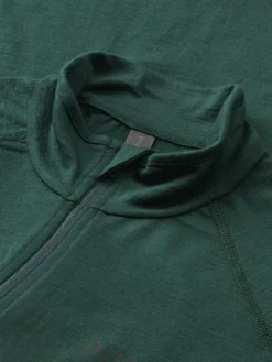 Bluse med lynlås i merinould til kvinder