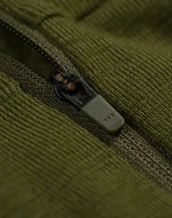 Bluse med lynlås i merinould til kvinder