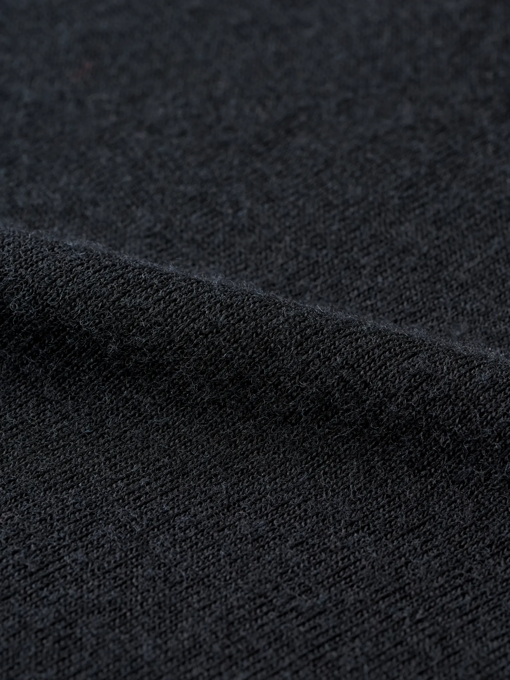 Bluse med lynlås i merinould til kvinder