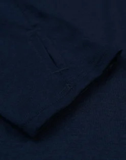 Bluse med lynlås i merinould til mænd