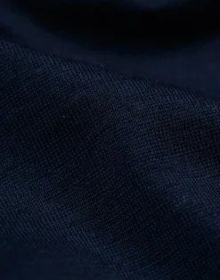 Bluse med lynlås i merinould til mænd