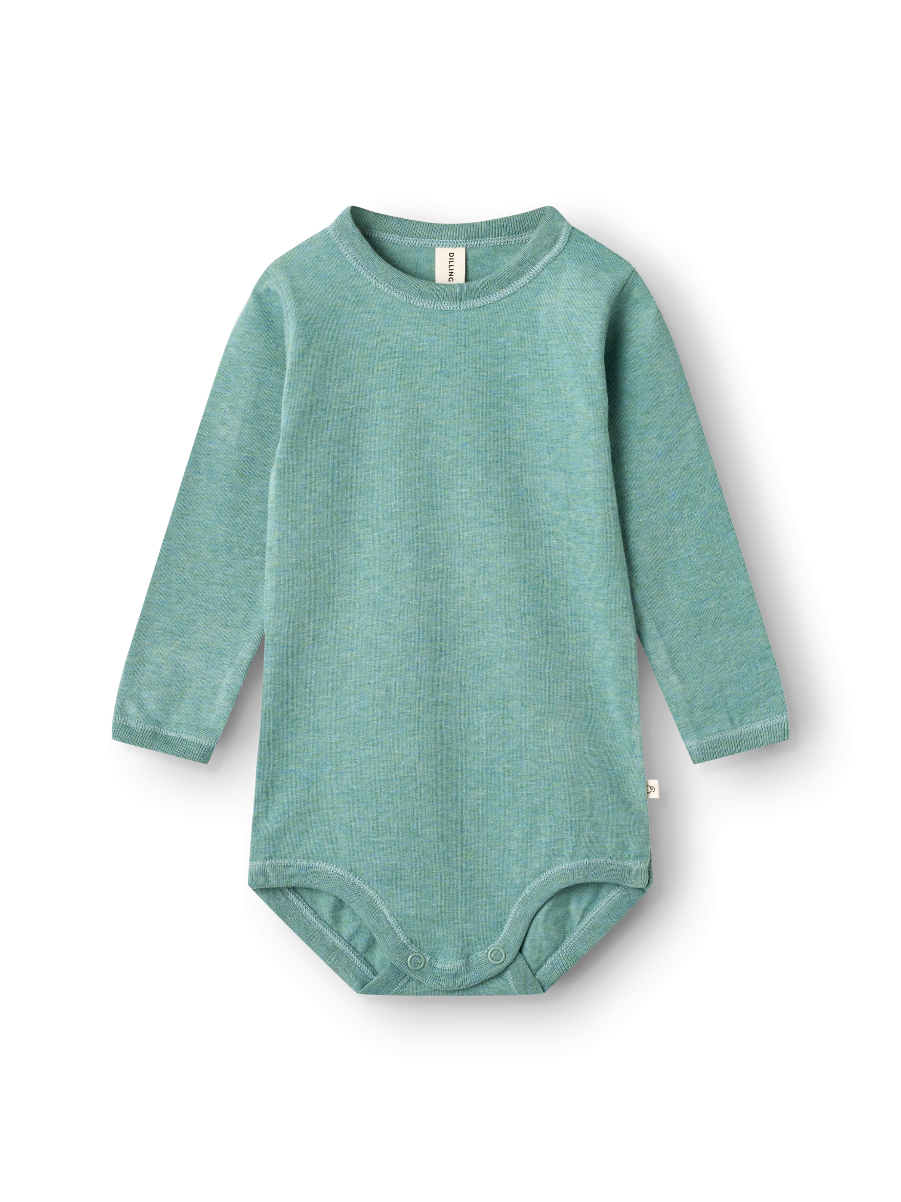 Body med lange ærmer i bomuld til baby