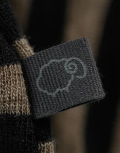 Body med lange ærmer i merinould til baby