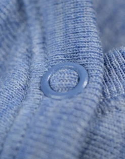 Body med lange ærmer i merinould til baby