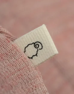 Body med lange ærmer i merinould til baby