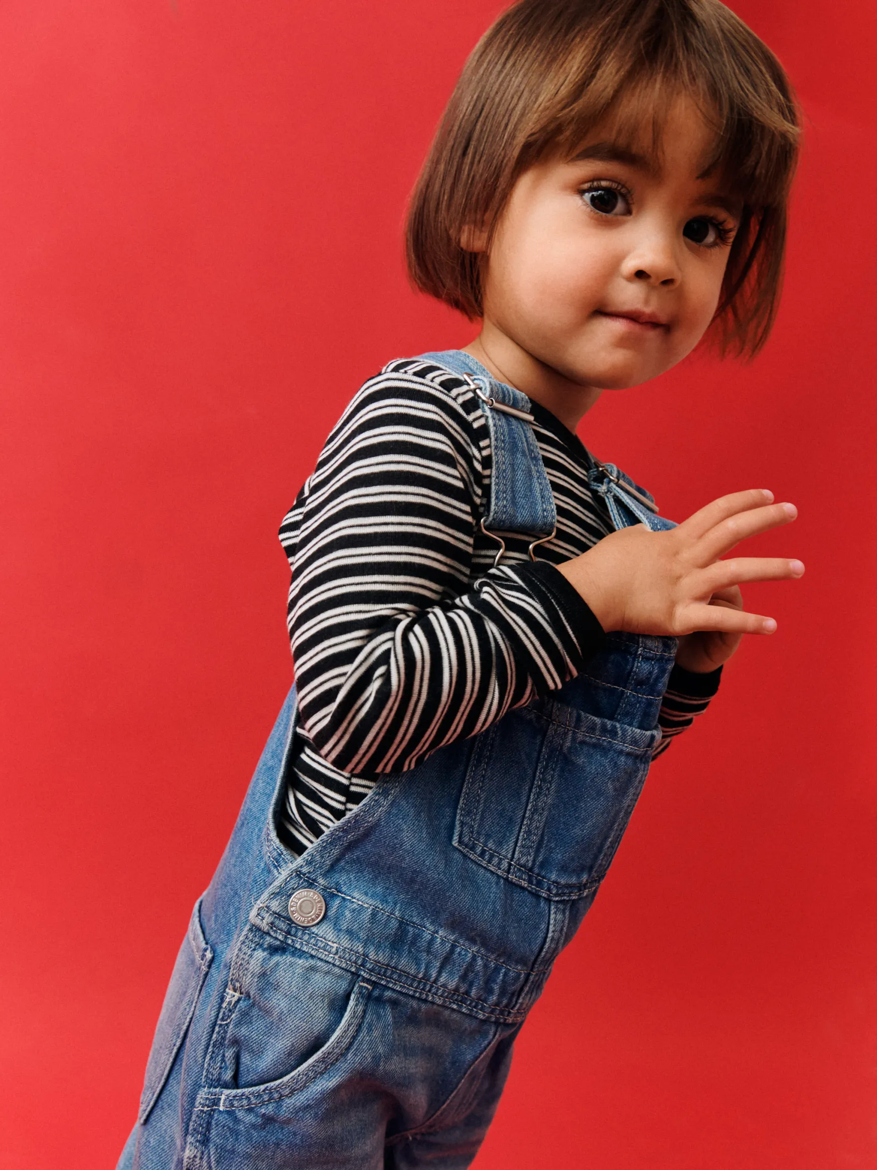 Body med lange ærmer i merinould/silke til baby