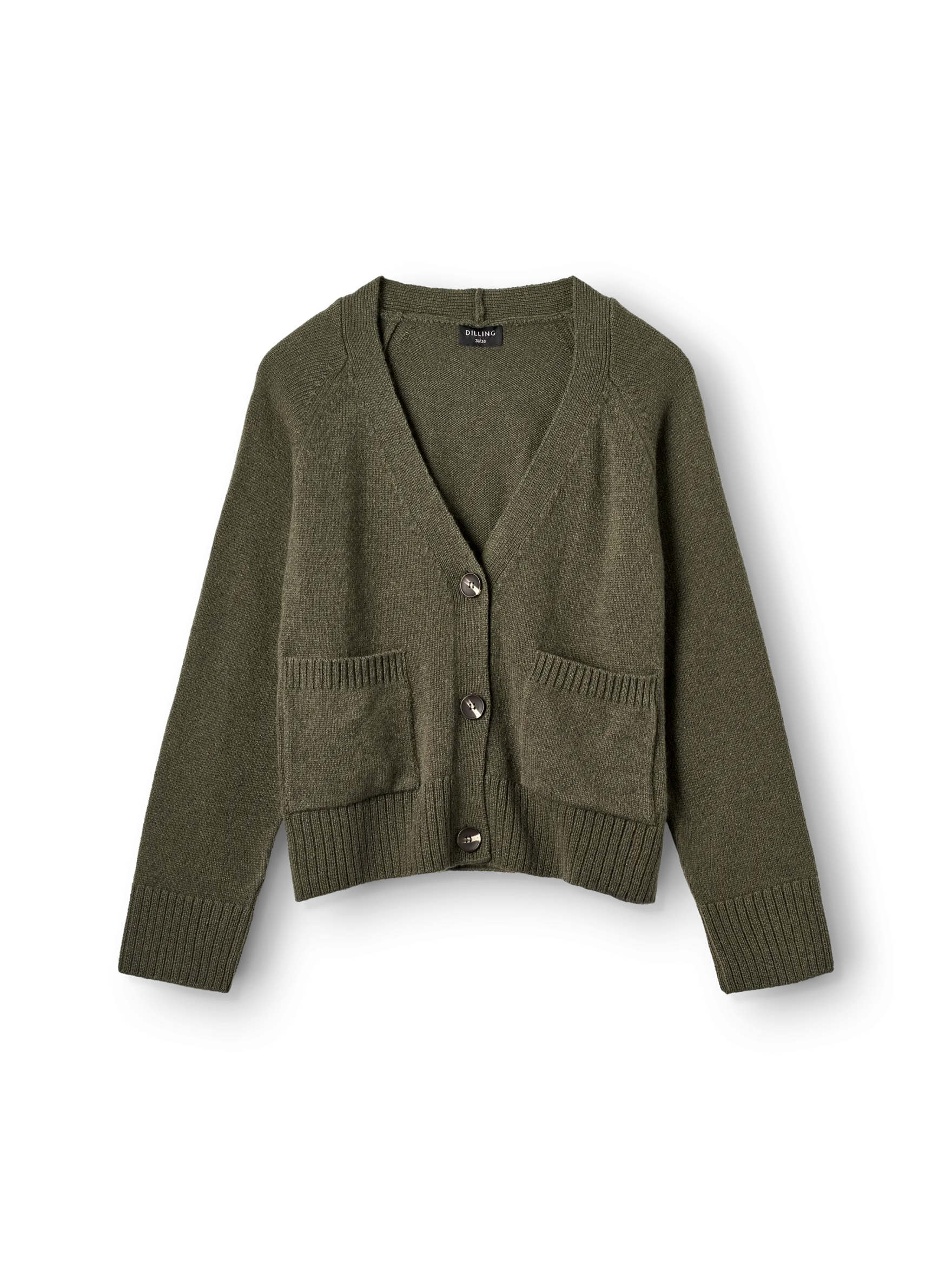 Boxy cardigan i lammeuld til kvinder