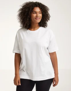Boxy T-shirt i bomuld til kvinder