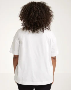 Boxy T-shirt i bomuld til kvinder