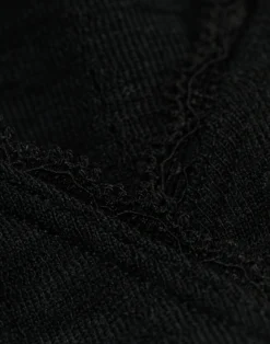 Bralette med hulmønster i merinould/silke til kvinder