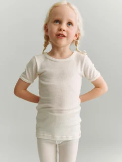 Børne merinould t-shirt
