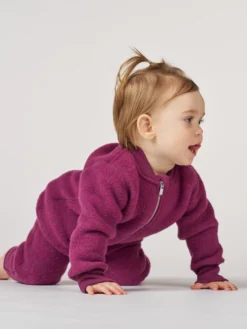 Bukser i merinouldfleece til baby