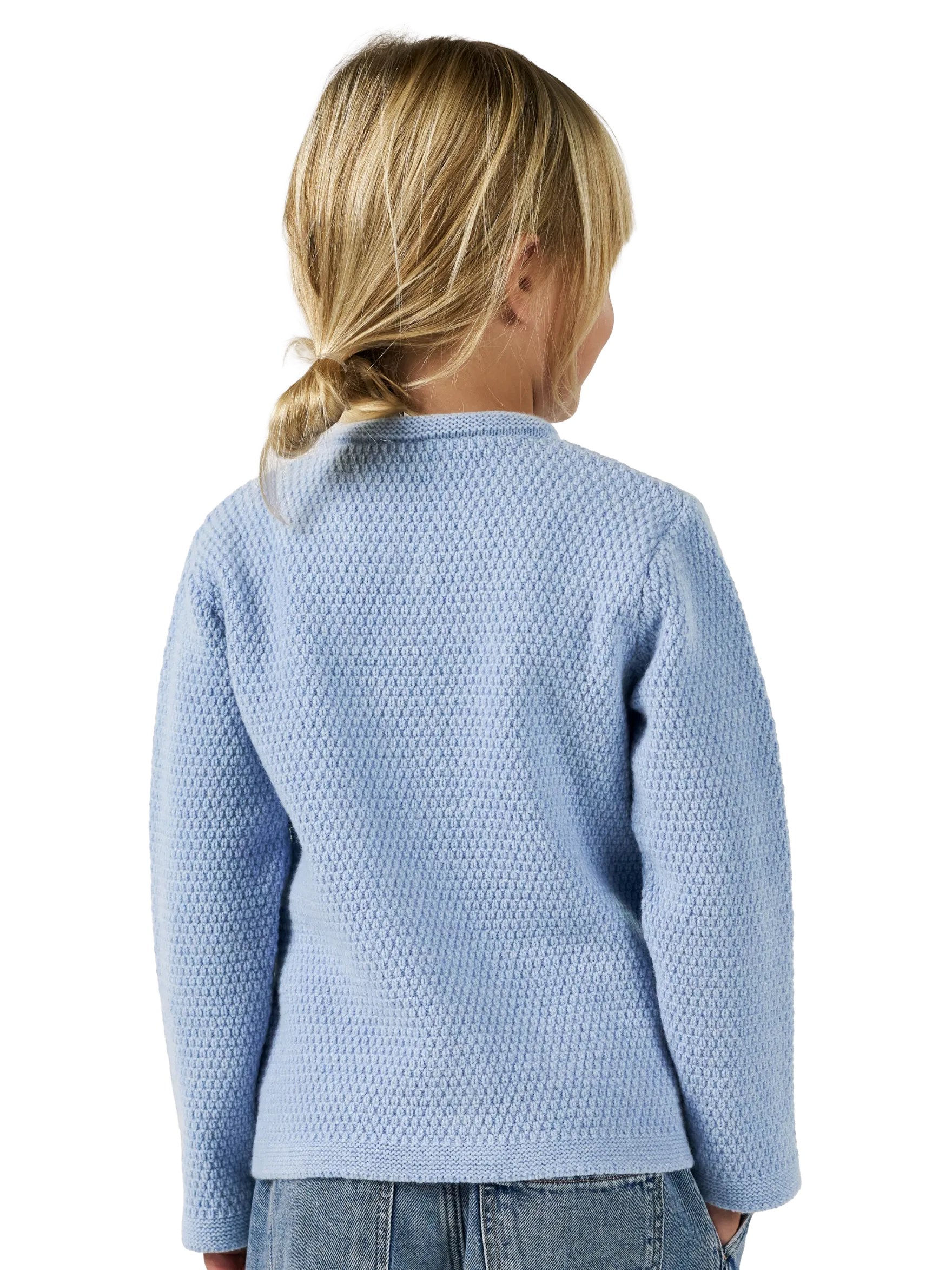 Cardigan i lammeuld til børn