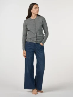 Cardigan i merinould til kvinder