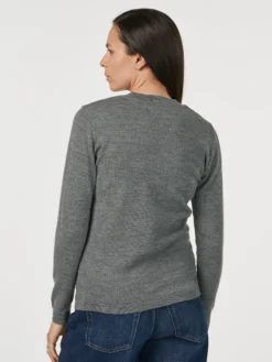 Cardigan i merinould til kvinder