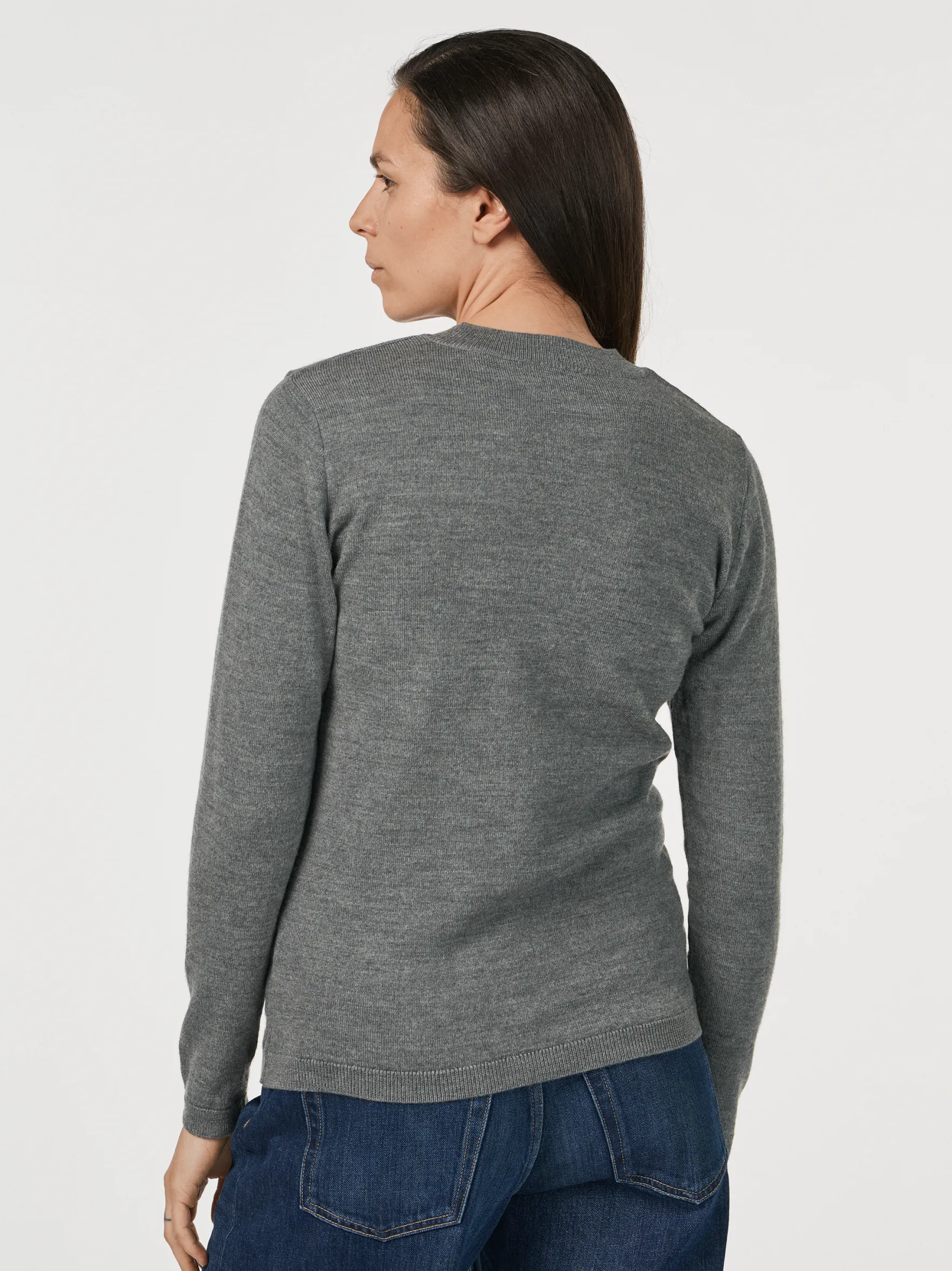Cardigan i merinould til kvinder