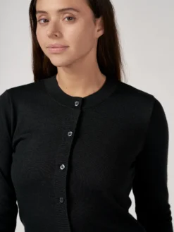 Cardigan i merinould til kvinder