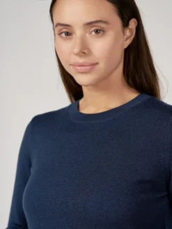 Crew neck i merinould til kvinder
