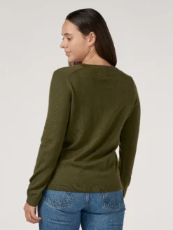 Crew neck i merinould til kvinder