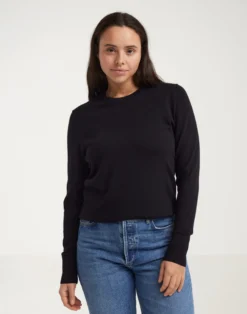 Crew neck i merinould til kvinder