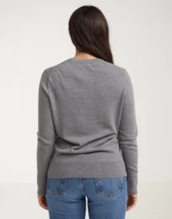 Crew neck i merinould til kvinder