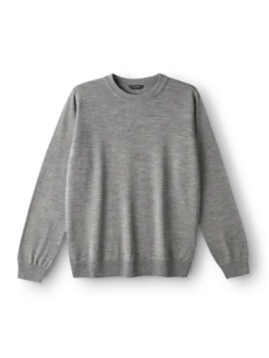 Crew neck i merinould til mænd