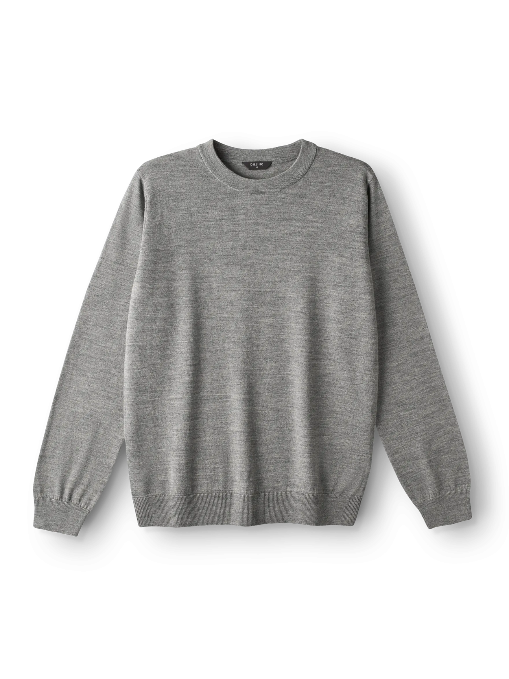 Crew neck i merinould til mænd