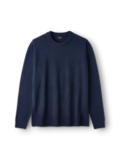 Crew neck i merinould til mænd