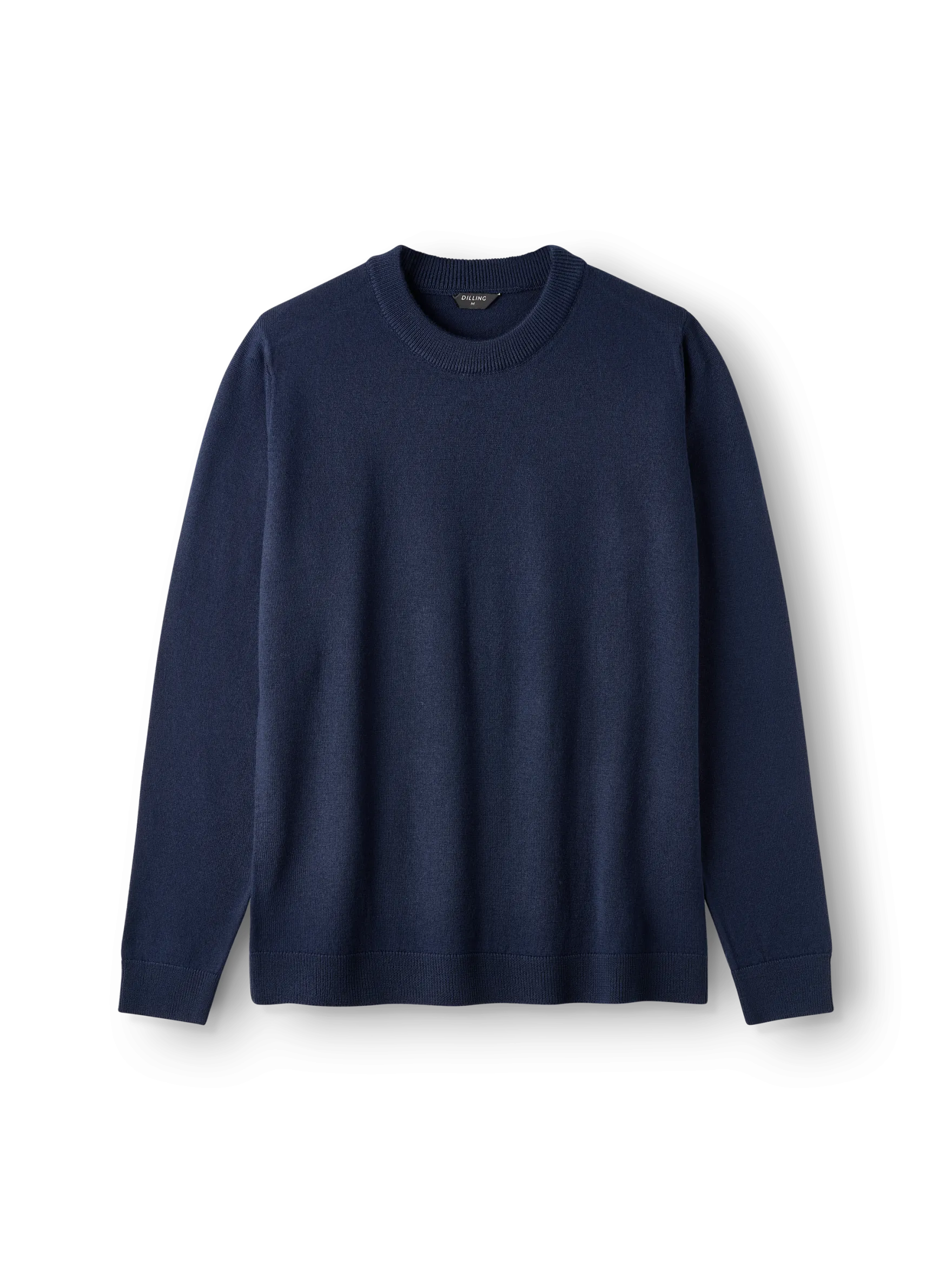 Crew neck i merinould til mænd