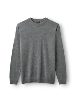 Crew neck i merinould til mænd