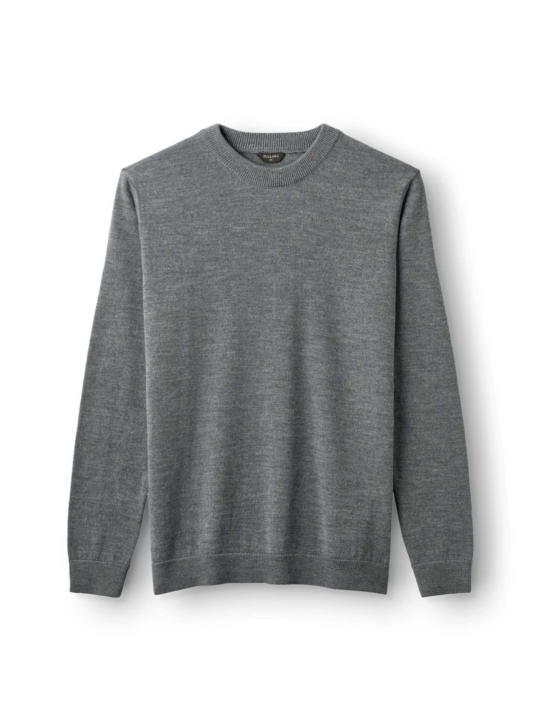 Crew neck i merinould til mænd