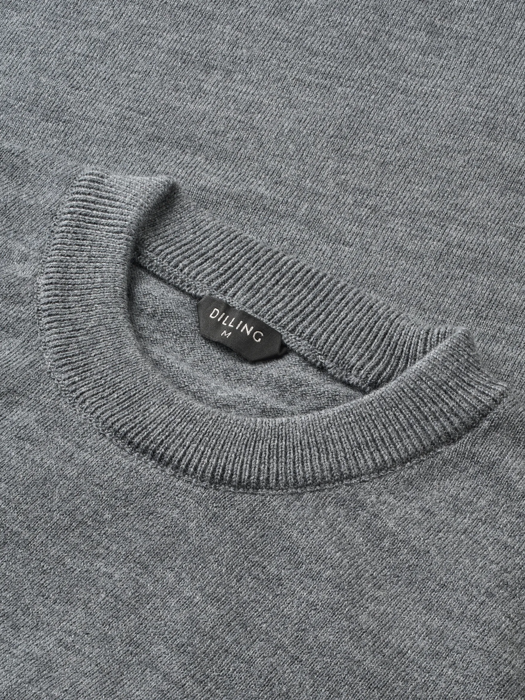Crew neck i merinould til mænd
