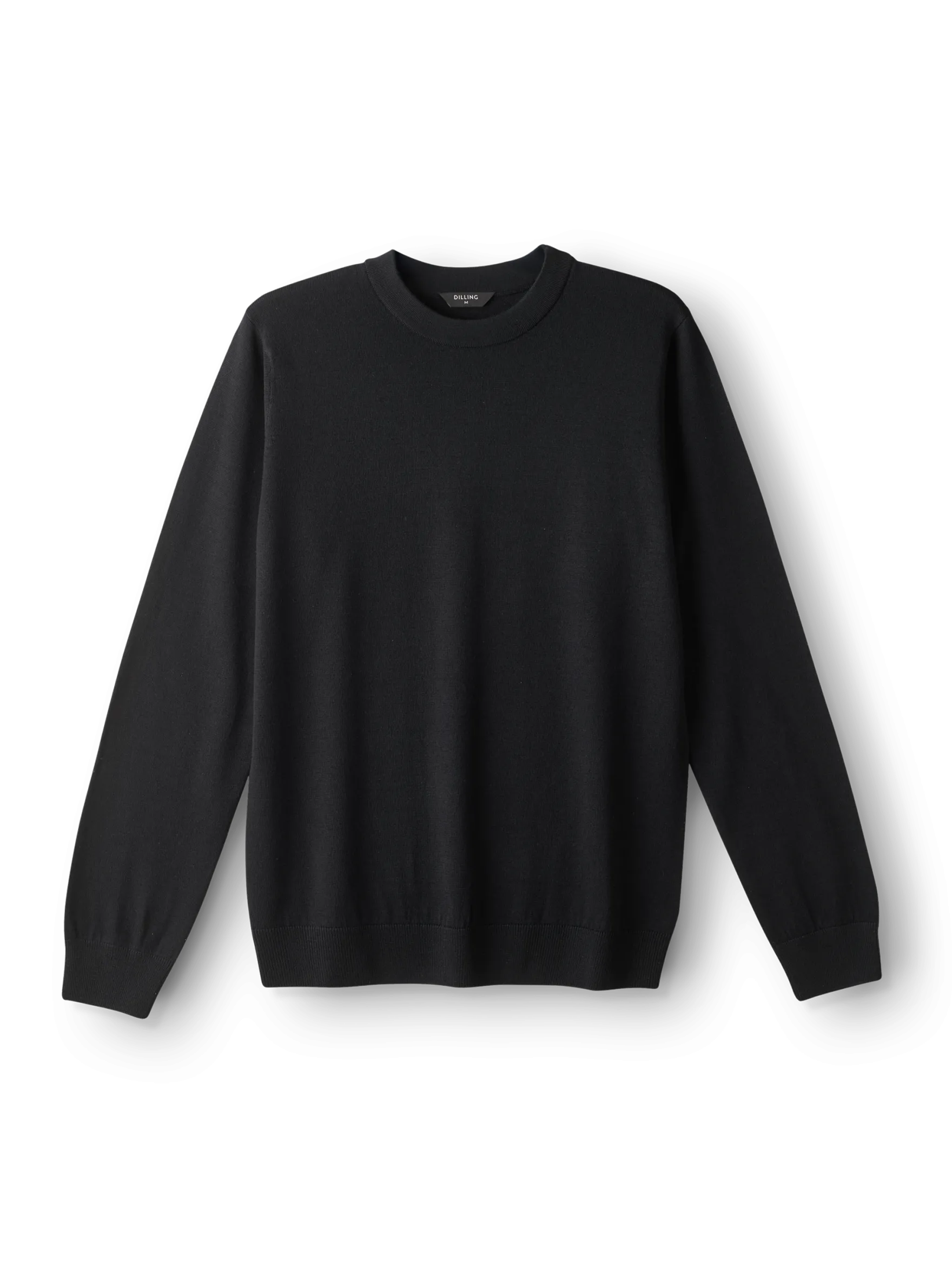 Crew neck i merinould til mænd