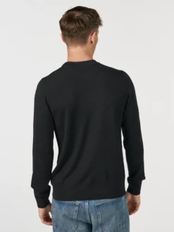 Crew neck i merinould til mænd