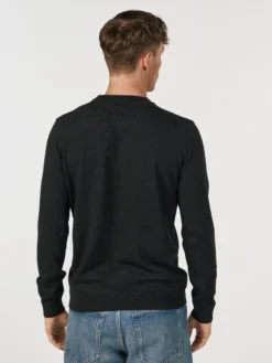 Crew neck i merinould til mænd