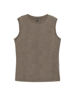 Cropped tanktop i merinould til kvinder