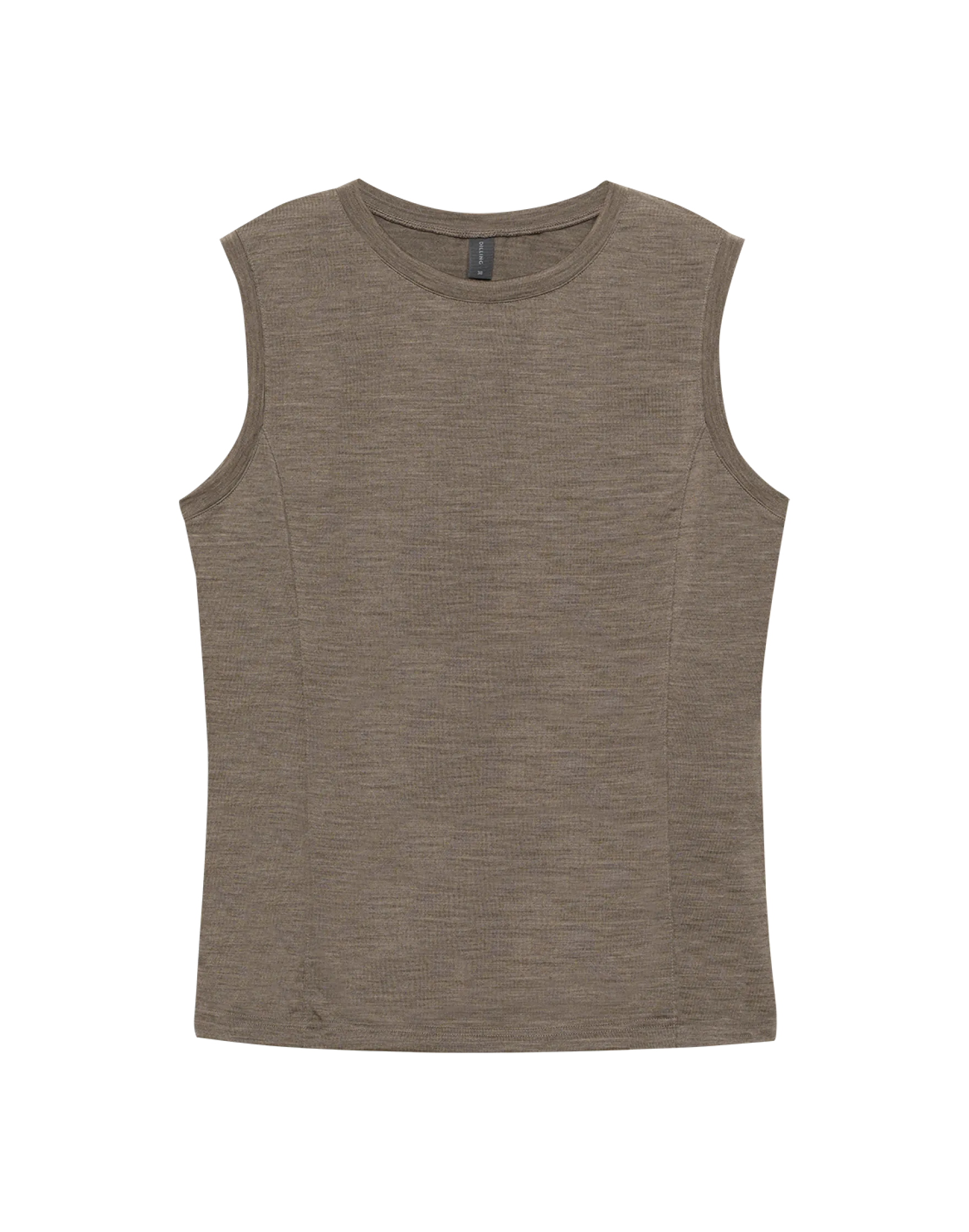 Cropped tanktop i merinould til kvinder